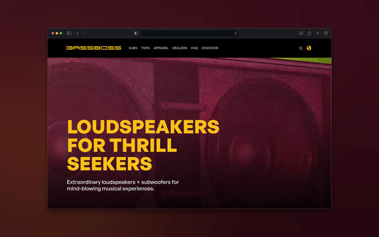 BASSBOSS website